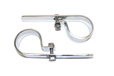 V-Twin Chrome 1-7/8 Inch Exhaust Clamp Set Part Number 63110 by V-Twin