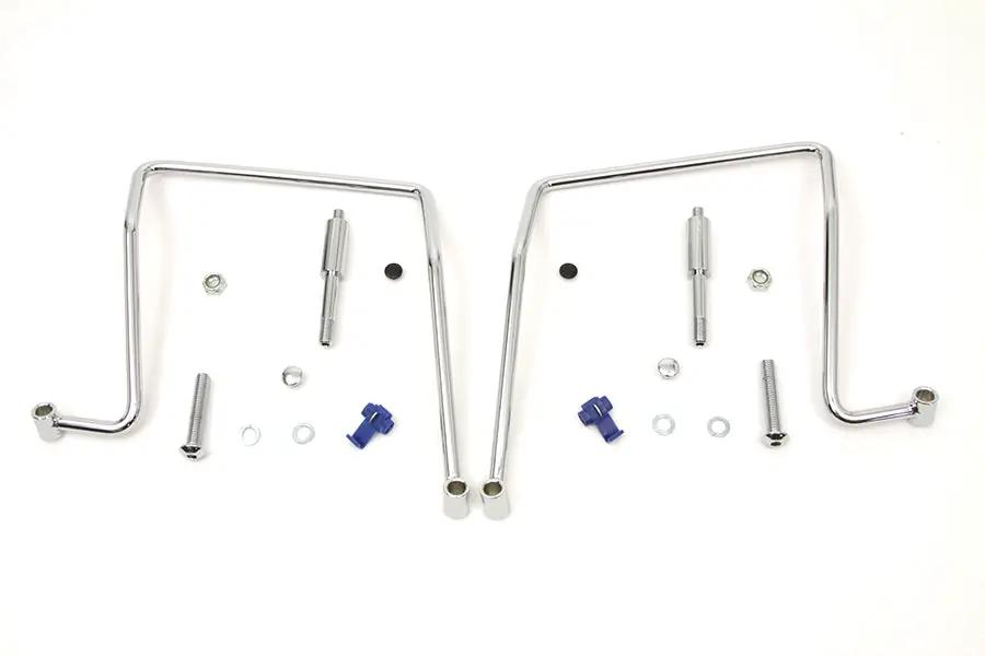 V-Twin Chrome Saddlebag Support Kit for Harley Davidson FXD (1991-2000) Part #77-0044CKNU by V-Twin