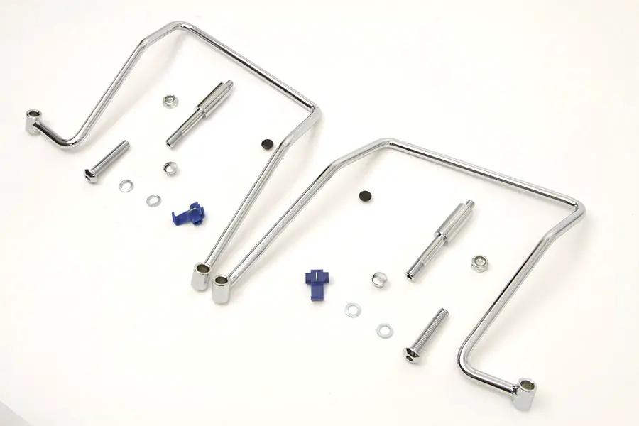 V-Twin Chrome Saddlebag Support Kit for Harley Davidson FXD (1991-2000) Part #77-0044CKNU by V-Twin