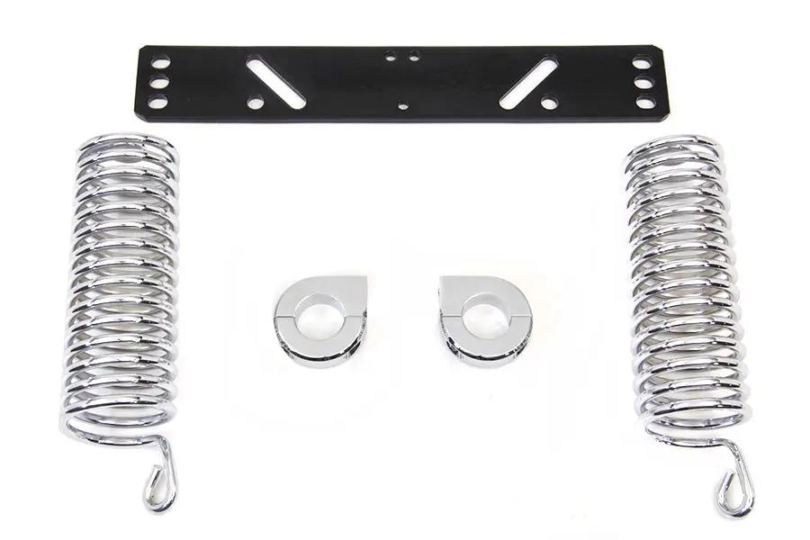 V-Twin 7 Inch Seat Spring Kit for Harley Davidson FL (1941-1950) with Clamp Set and Shoulder Studs by V-Twin