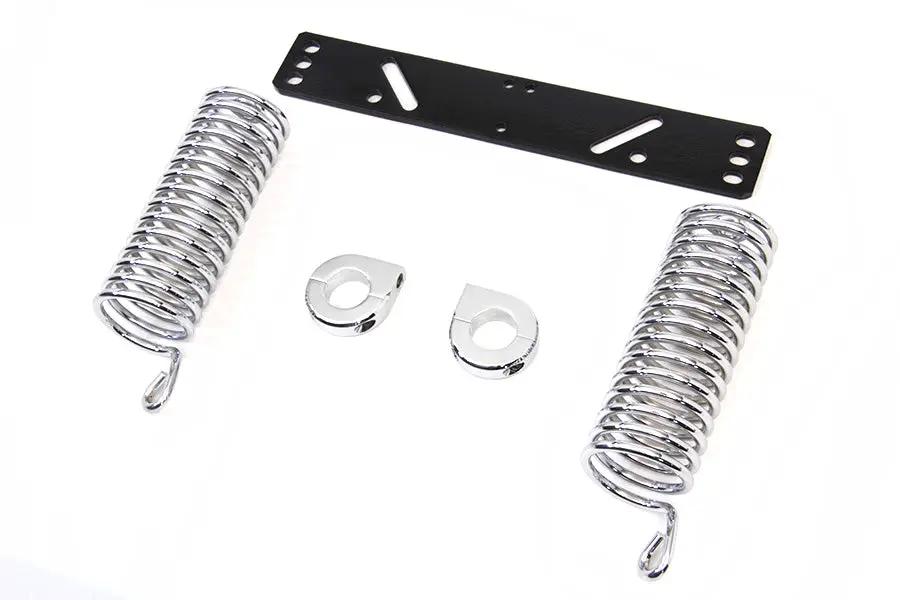 V-Twin 7 Inch Seat Spring Kit for Harley Davidson FL (1941-1950) with Clamp Set and Shoulder Studs by V-Twin