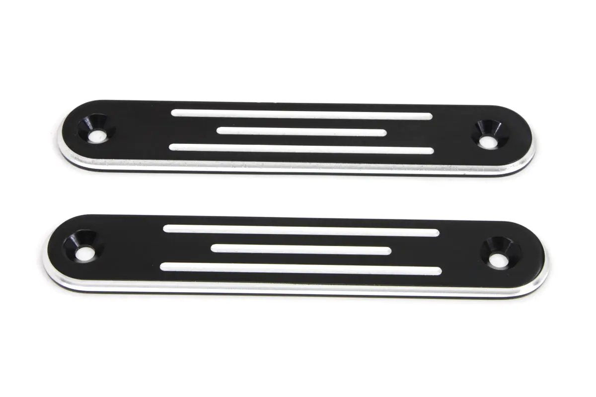 V-Twin Black Spotlamp Eliminator Bracket Set for Harley Davidson FLT by V-Twin