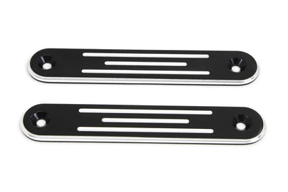 V-Twin Black Spotlamp Eliminator Bracket Set for Harley Davidson FLT by V-Twin