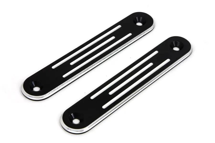 V-Twin Black Spotlamp Eliminator Bracket Set for Harley Davidson FLT by V-Twin