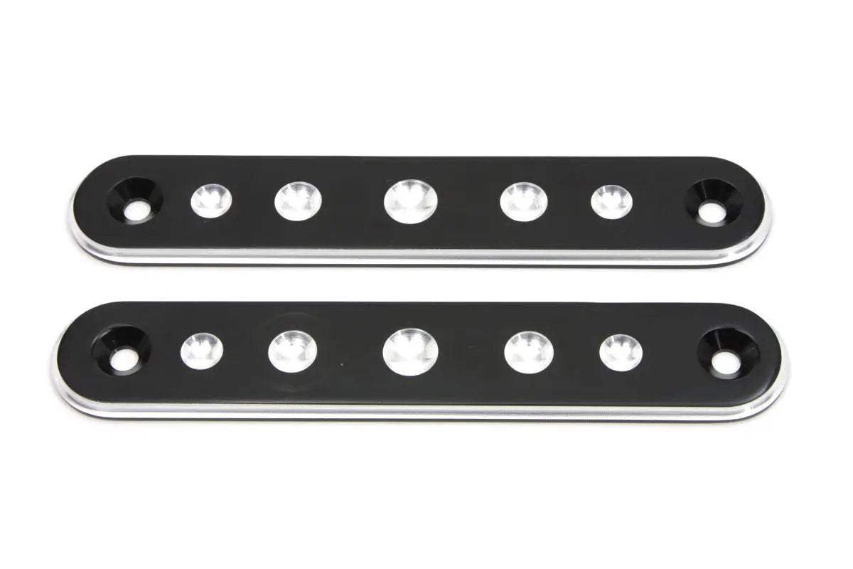 V-Twin Black Spotlamp Eliminator Bracket Set for Harley Davidson FLT (1994-2003) by V-Twin