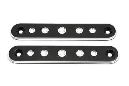 V-Twin Black Spotlamp Eliminator Bracket Set for Harley Davidson FLT (1994-2003) by V-Twin