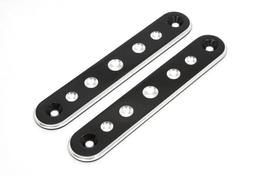 V-Twin Black Spotlamp Eliminator Bracket Set for Harley Davidson FLT (1994-2003) by V-Twin
