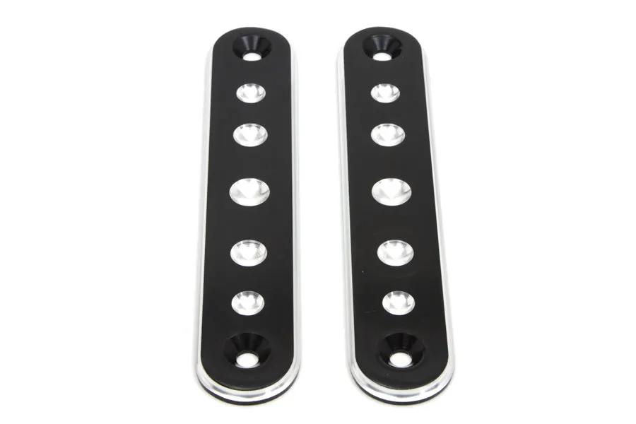 V-Twin Black Spotlamp Eliminator Bracket Set for Harley Davidson FLT (1994-2003) by V-Twin