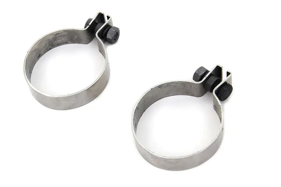V-Twin Panhead Header Clamp Set for Harley Davidson FL and EL 1948-1952 by V-Twin