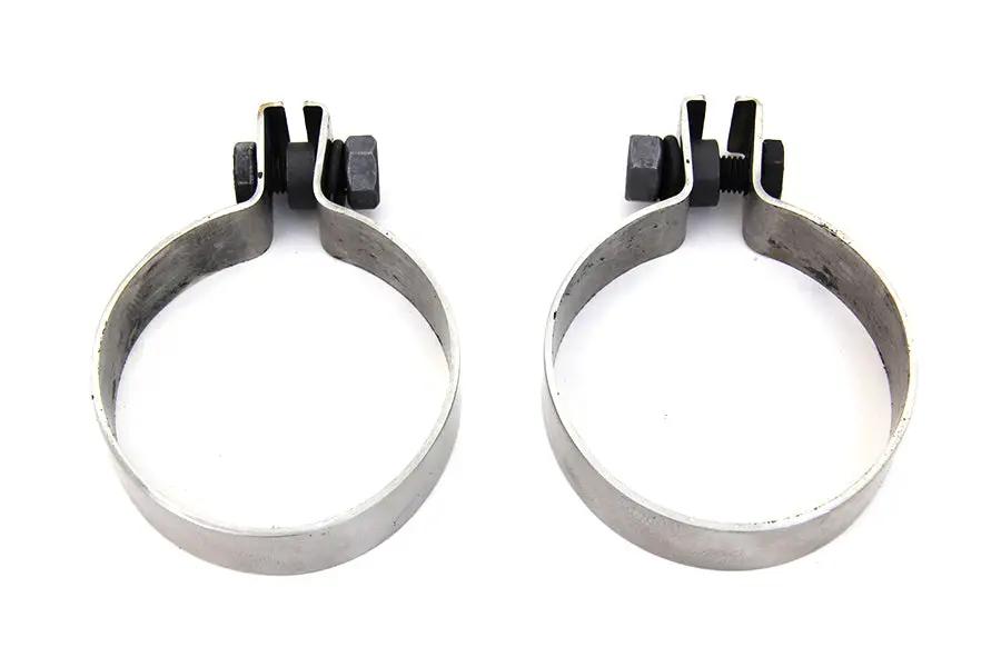 V-Twin Panhead Header Clamp Set for Harley Davidson FL and EL 1948-1952 by V-Twin