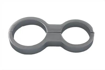 V-Twin 23-0255 Chrome Fork Tube Gauge Bracket for 41mm Forks by V-Twin