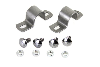 V-Twin 31-0910 Rear Fender Mount U-Clamps Raw for Harley-Davidson