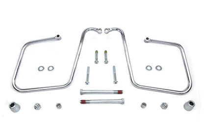 V-Twin Chrome Saddlebag Support Set for Harley Davidson FXD Models by V-Twin
