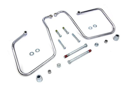 V-Twin Chrome Saddlebag Support Set for Harley Davidson FXD Models by V-Twin