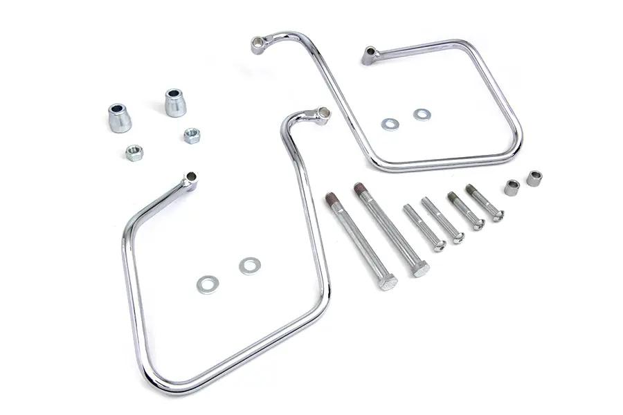 V-Twin Chrome Saddlebag Support Set for Harley Davidson FXD Models by V-Twin