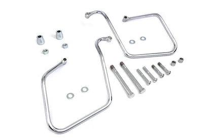 V-Twin Chrome Saddlebag Support Set for Harley Davidson FXD Models by V-Twin