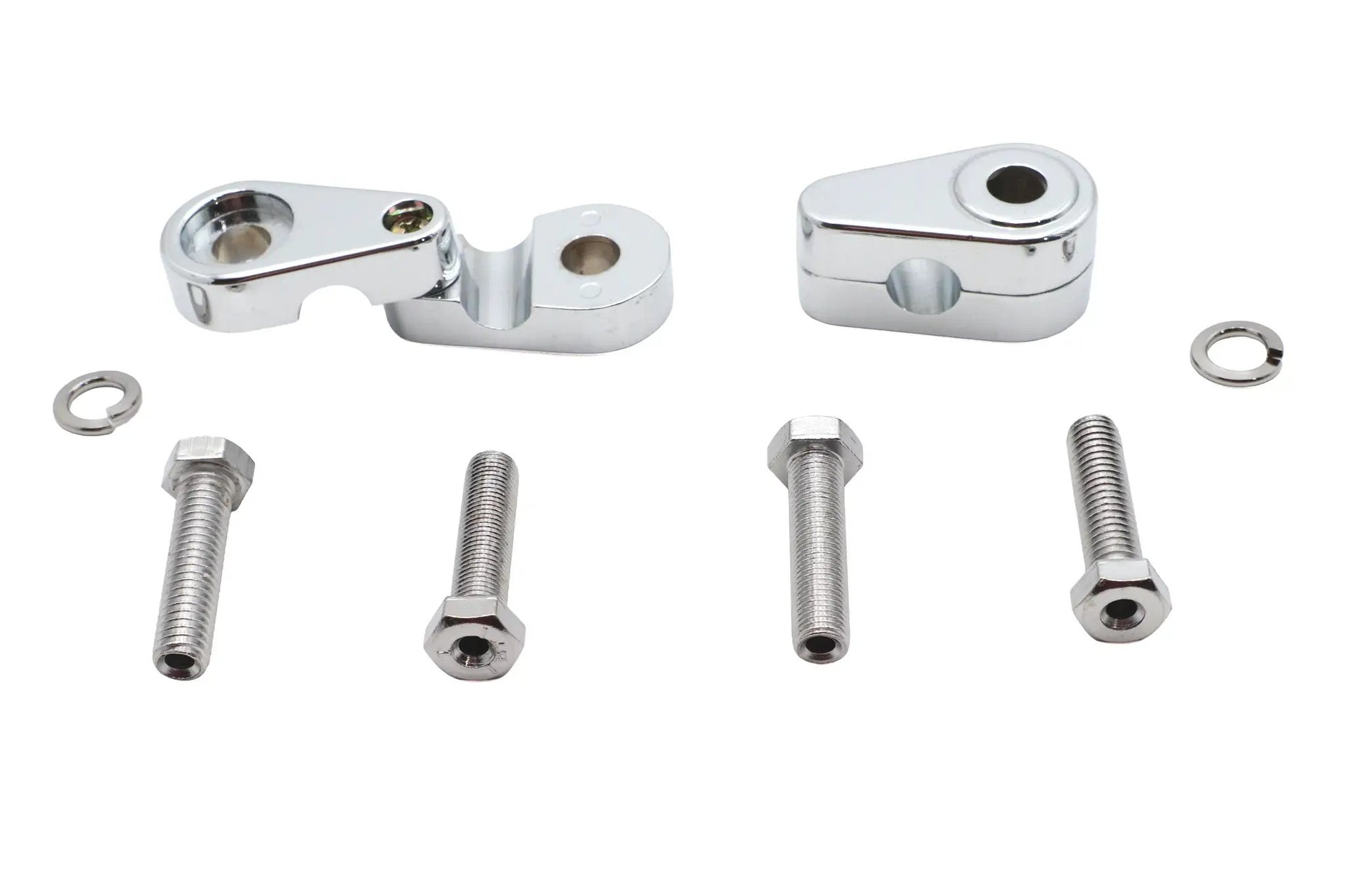 V-Twin Chrome Turn Signal Clamp Set - Part #77-6027A by V-Twin