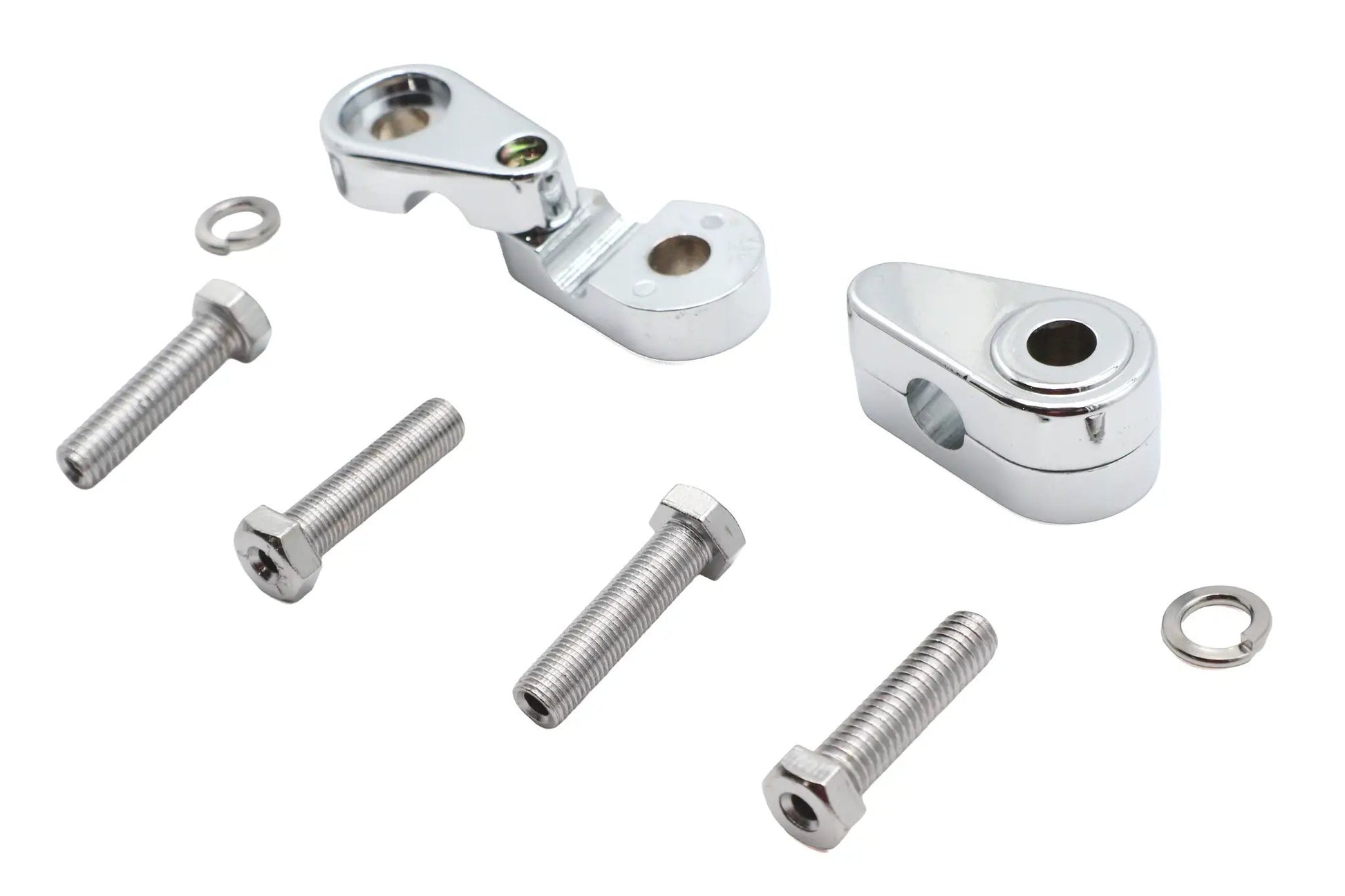 V-Twin Chrome Turn Signal Clamp Set - Part #77-6027A by V-Twin
