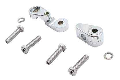 V-Twin Chrome Turn Signal Clamp Set - Part #77-6027A by V-Twin