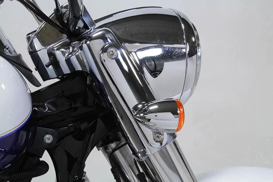 V-Twin Chrome Turn Signal Bracket Set for Harley Davidson FLHR (1997-2006) by V-Twin