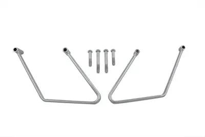 V-Twin Chrome Saddlebag Support Kit for Harley Davidson FLST Models – Part #302258 by V-Twin