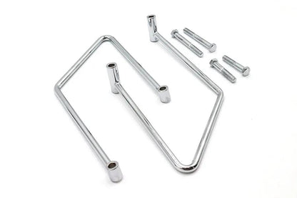 V-Twin Chrome Saddlebag Support Kit for Harley Davidson FLST Models – Part #302258 by V-Twin