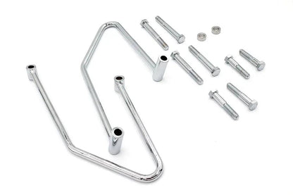 V-Twin Chrome Saddlebag Support Set for Harley Davidson FXST and FLSTF (Part #S77-0132) by V-Twin
