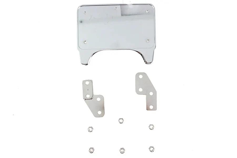 V-Twin Chrome Billet License Plate Holder for Harley Davidson FLT Models - Part #76731 by V-Twin