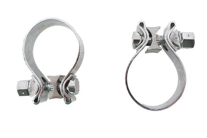 V-Twin Chrome 1-7/8 inch Muffler End Clamp Set by V-Twin