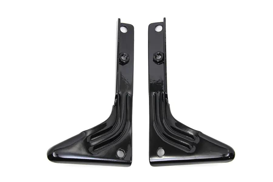 V-Twin Black Spotlamp Bracket Set for Harley Davidson FL Models by V-Twin