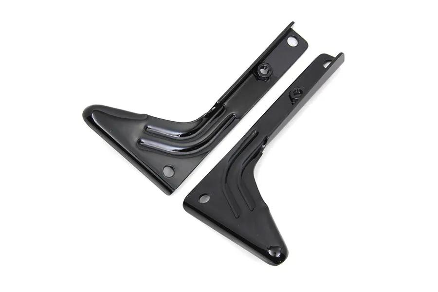 V-Twin Black Spotlamp Bracket Set for Harley Davidson FL Models by V-Twin