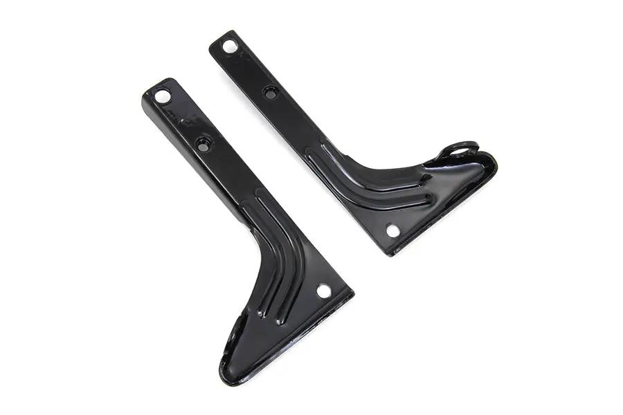 V-Twin Black Spotlamp Bracket Set for Harley Davidson FL Models by V-Twin