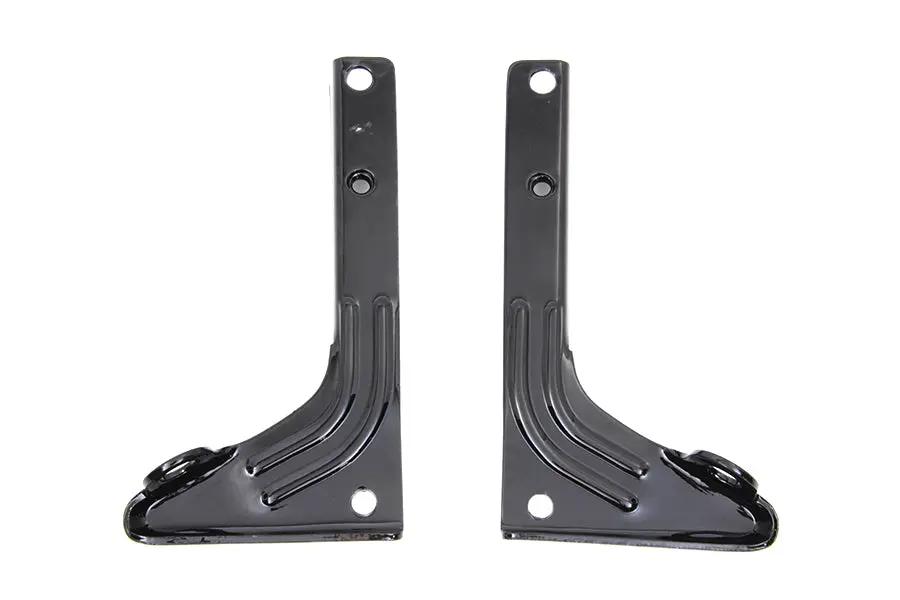 V-Twin Black Spotlamp Bracket Set for Harley Davidson FL Models by V-Twin