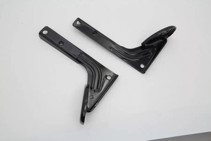 V-Twin Black Spotlamp Bracket Set for Front Fork – Harley Davidson FLH 1949-1958 by V-Twin