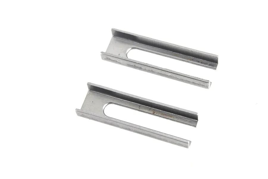 V-Twin Raw Exhaust Mount Channel Bracket Set (Set of 2) for Motorcycle Exhaust Systems by V-Twin