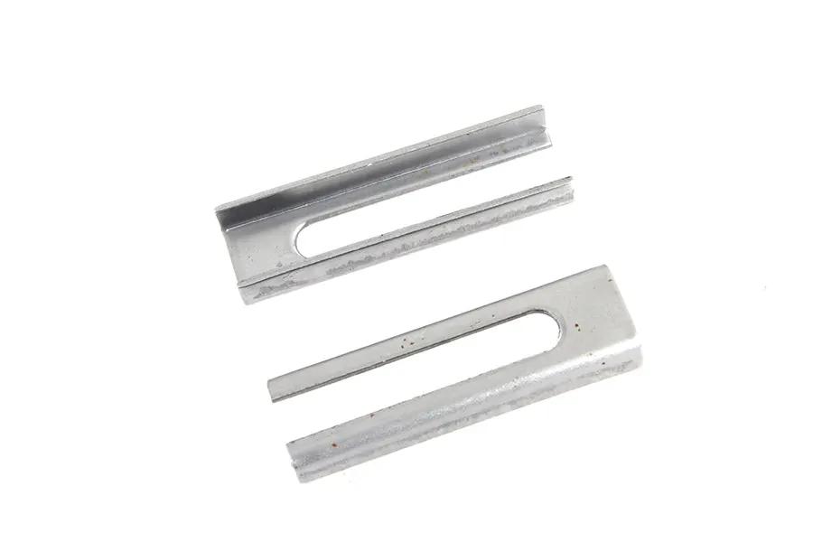 V-Twin Raw Exhaust Mount Channel Bracket Set (Set of 2) for Motorcycle Exhaust Systems by V-Twin