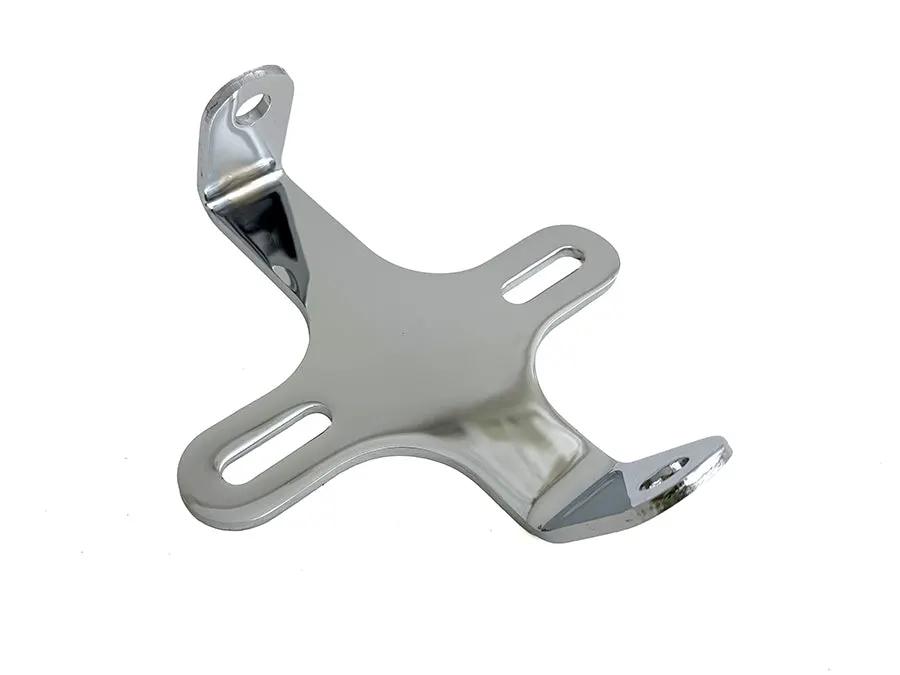 V-Twin Dual Headlamp Bracket Chrome - Fits Narrow Glide Fork Lower Triple Tree by V-Twin