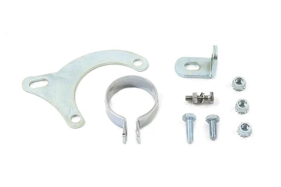 V-Twin Chrome Exhaust Clamp and Bracket Set for Harley Davidson FLT (1995-2004) by V-Twin