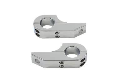 V-Twin Footpeg Extender Clamp Set Chrome - Part #76927 by V-Twin