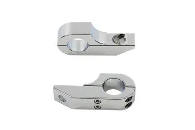 V-Twin Footpeg Extender Clamp Set Chrome - Part #76927 by V-Twin
