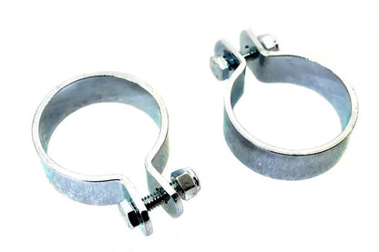 V-Twin Zinc 1-7/8 inch Muffler Clamp Set for Harley Davidson XL Models by V-Twin