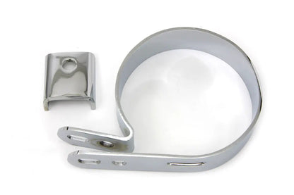 V-Twin Chrome 3-1/4 inch Replica Muffler Clamp Part Number 63472C by V-Twin