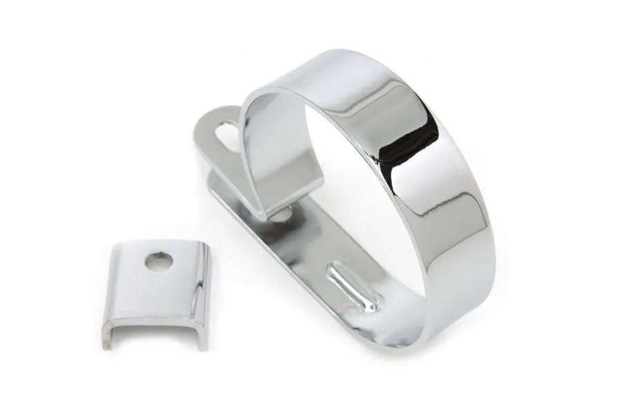 V-Twin Chrome 3-1/4 inch Replica Muffler Clamp Part Number 63472C by V-Twin