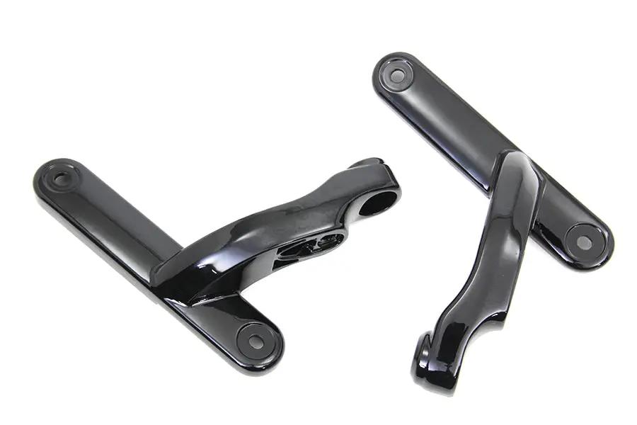 V-Twin Black Spotlamp Bracket Set for Harley Davidson FLT (2014-2023) by V-Twin