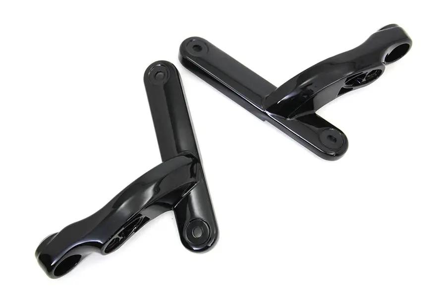 V-Twin Black Spotlamp Bracket Set for Harley Davidson FLT (2014-2023) by V-Twin