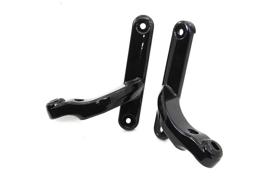 V-Twin Black Spotlamp Bracket Set for Harley Davidson FLT (2014-2023) by V-Twin