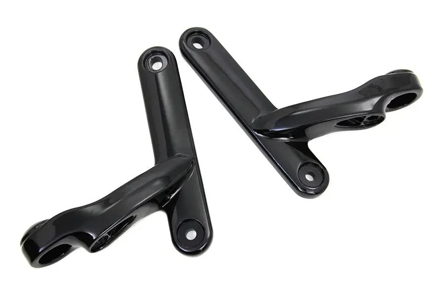 V-Twin Black Spotlamp Bracket Set for Harley Davidson FLT Touring Models Part 78163B by V-Twin