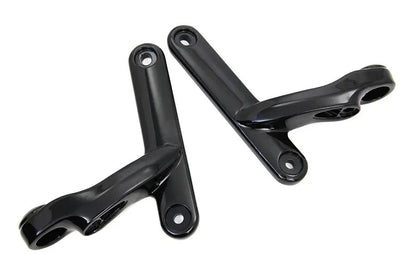 V-Twin Black Spotlamp Bracket Set for Harley Davidson FLT Touring Models Part 78163B by V-Twin