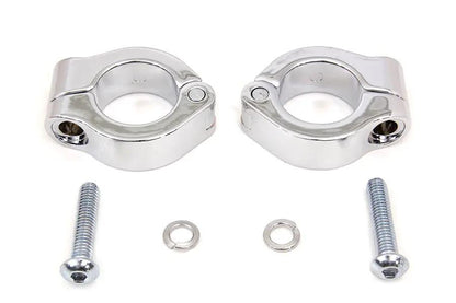 V-Twin Chrome Fog Lamp Engine Bar Clamp for Harley Davidson FLT Models (1986-1995) - Part #77717 by V-Twin