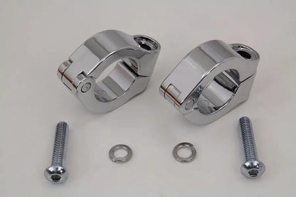 V-Twin Chrome Fog Lamp Engine Bar Clamp for Harley Davidson FLT Models (1986-1995) - Part #77717 by V-Twin